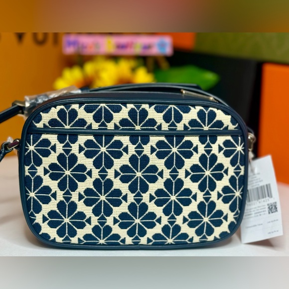 🆕KATE SPADE Blue and Cream Floral Crossbody Bag - Picture 6 of 17